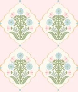Pemberley Park PE261204 Emma Jayne Pink Poppie Cotton Half Yard