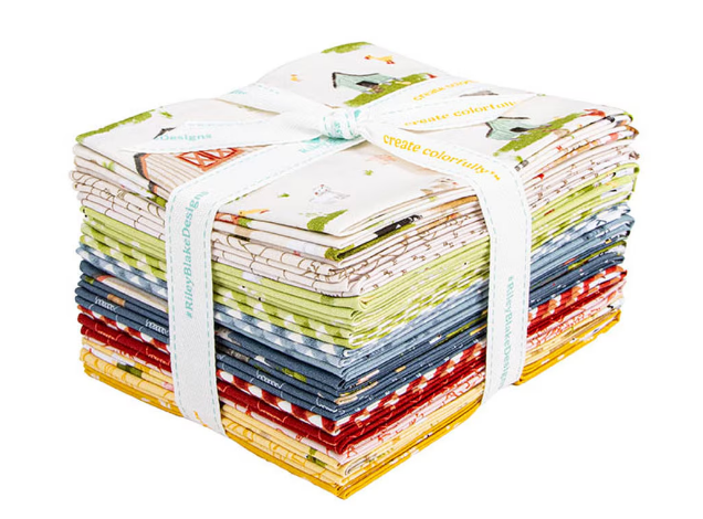 Lil' Farm Friends 18 Fat Quarter Bundle FQ­-17940­-18 Kelsey Carlson Riley Blake