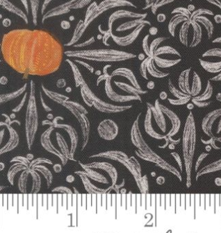 Coven Medallion 48802 16 Tiles Damask Onyx Moda Half Yard