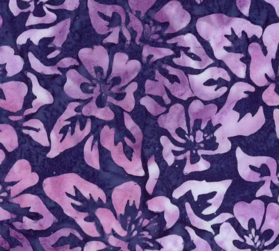 Batiks Backyard Birds Purple Haze BT23582-176 Riley Blake Half Yard