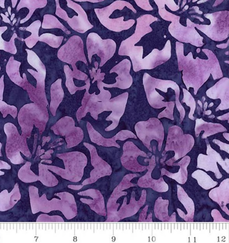 Batiks Backyard Birds Purple Haze BT23582-176 Riley Blake Half Yard