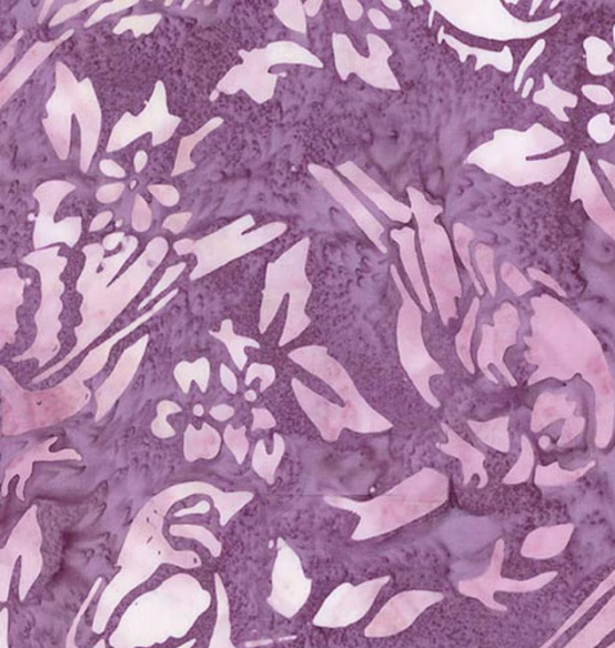 Batiks Backyard Birds Razzmic Berry BT23580-174 Riley Blake Half Yard