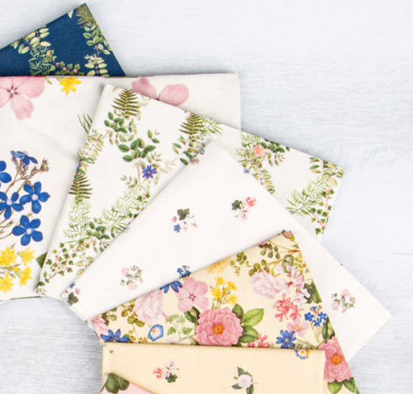 SHOCK DROP! Everbloom Flower Toss Yellow CD18053-YELLOW RHS Collection Riley Blake 1 Yard