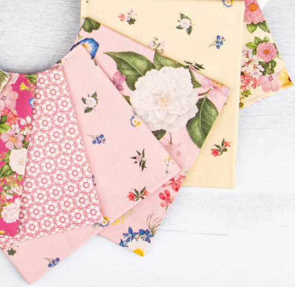 SHOCK DROP! Everbloom Flower Toss Yellow CD18053-YELLOW RHS Collection Riley Blake 1 Yard