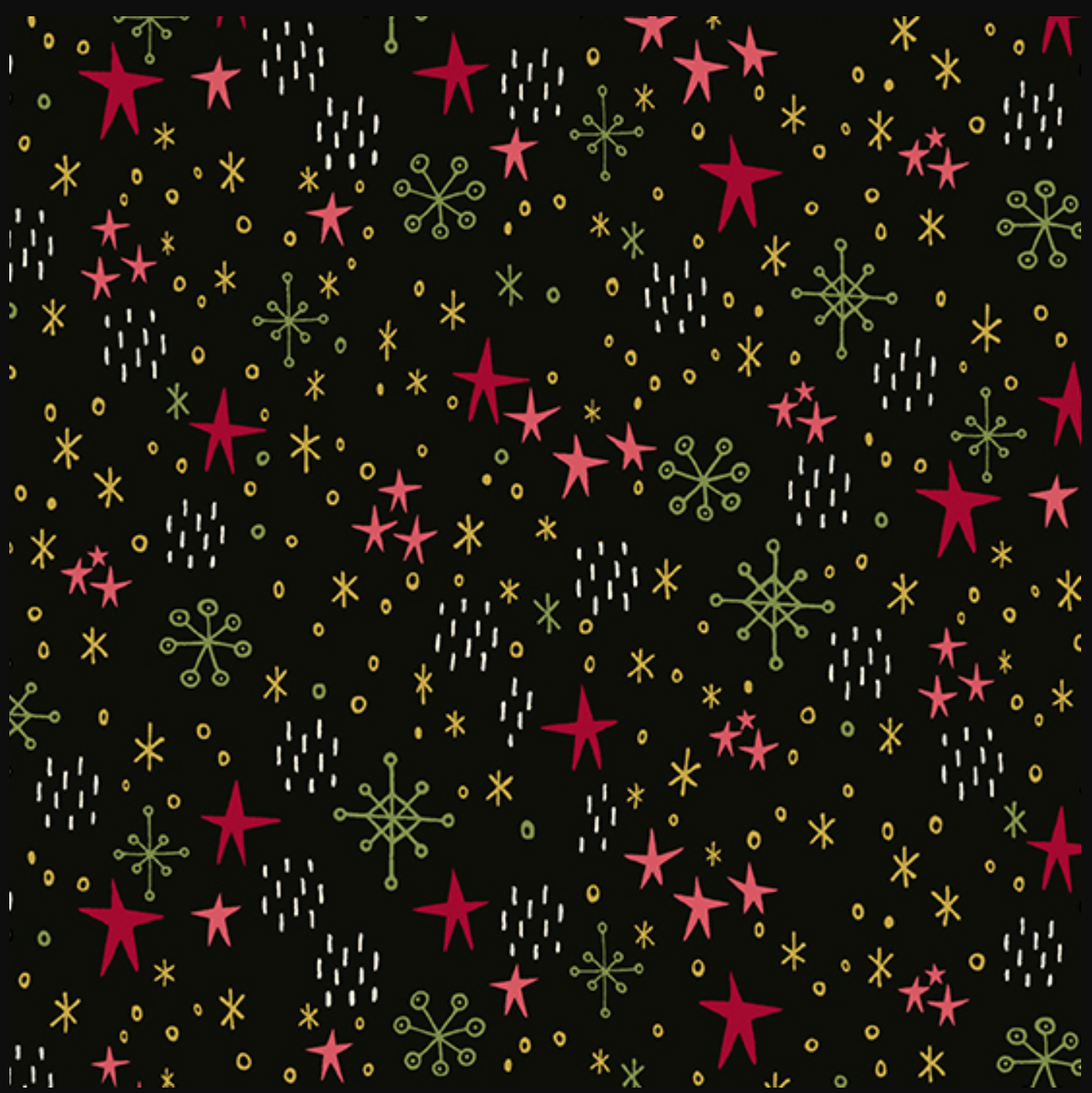 BIRD HUMBUG MIDNIGHT FIRST SNOW ANDOVER A175MK HALF YARD