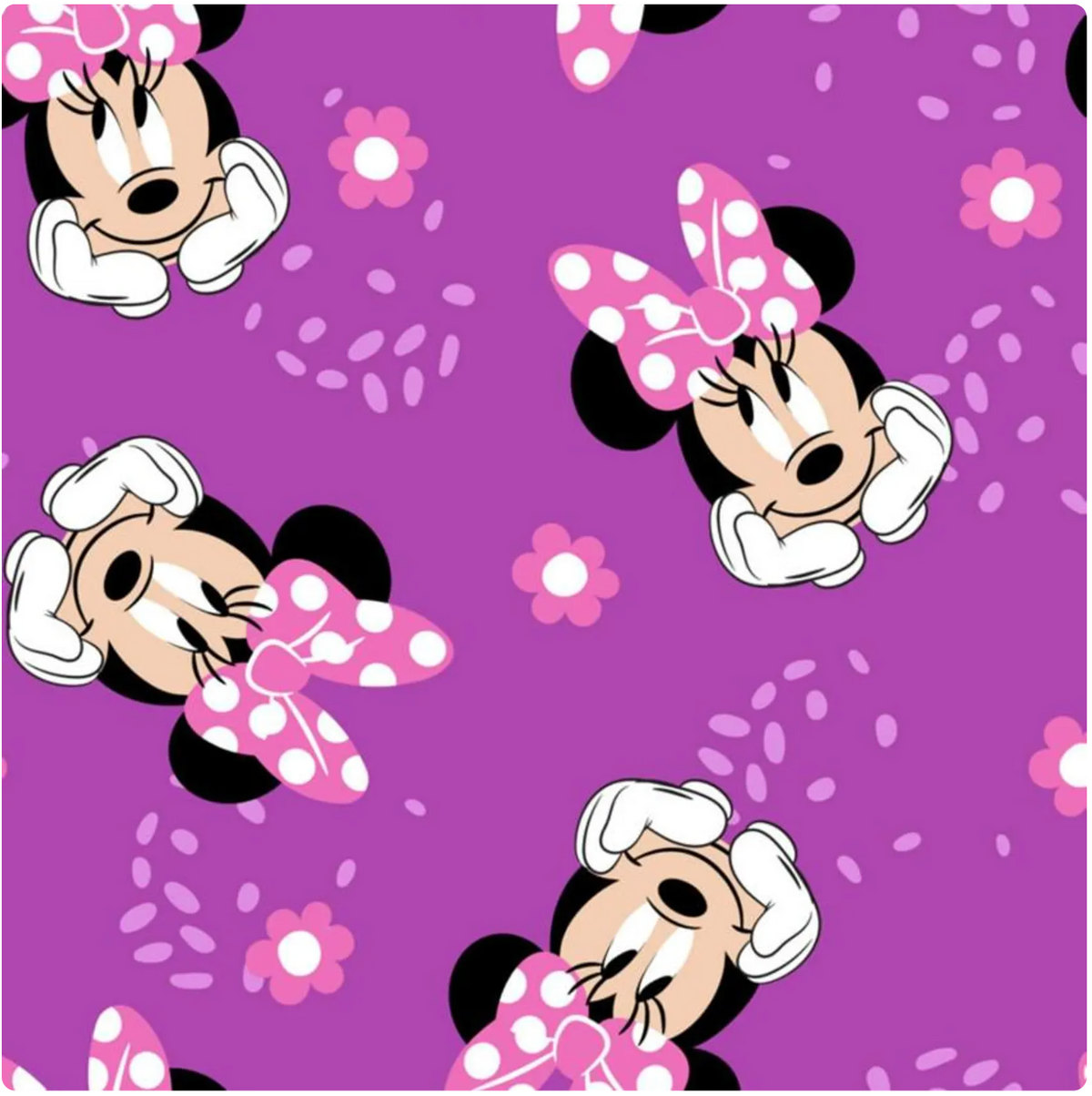 Minnie Mouse Polar Fleece Purple sold by Half Yard