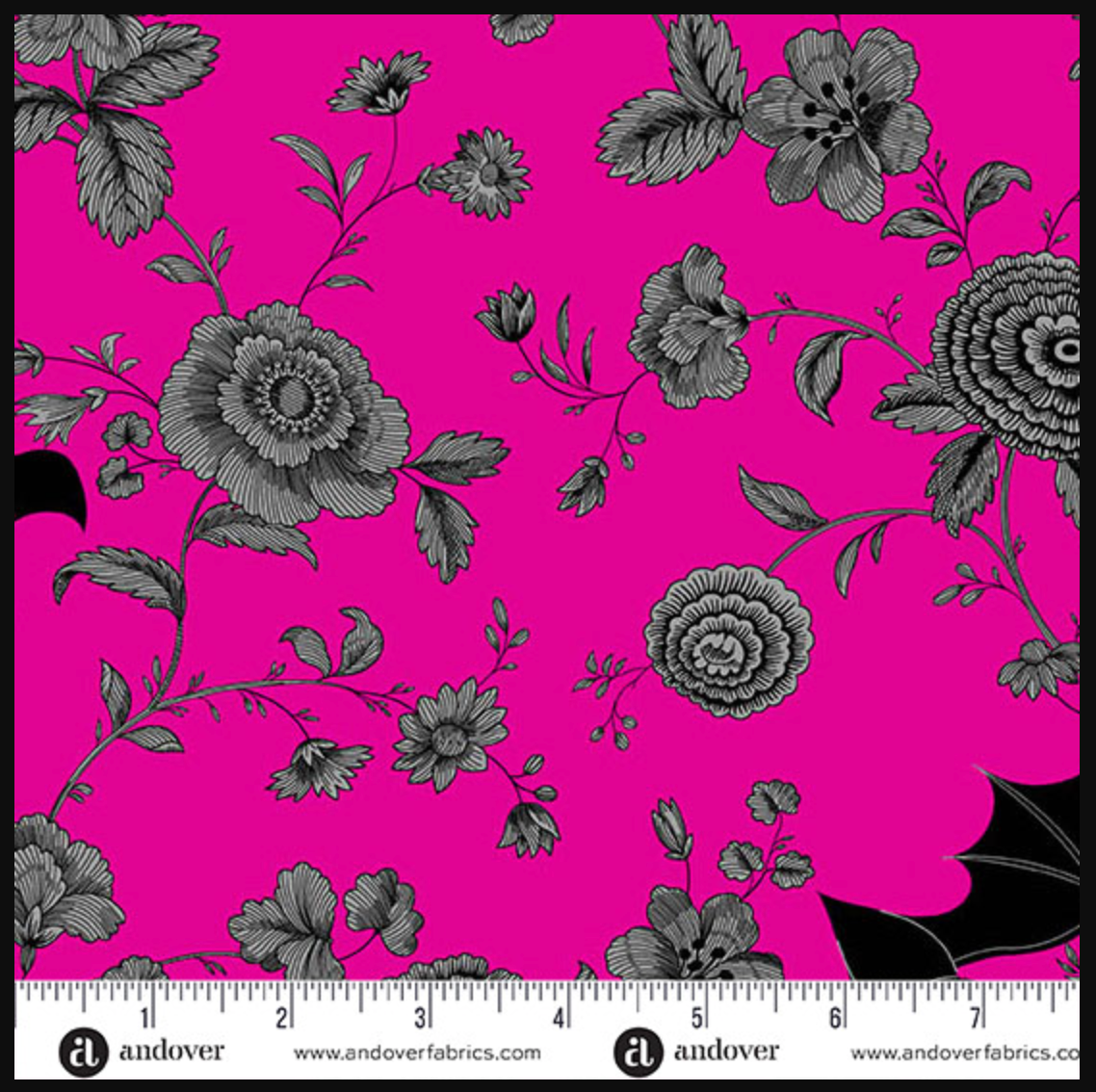 Phantasm Night Garden Scream Libs Elliott Andover Fabrics A-1517-E By the Half Yard