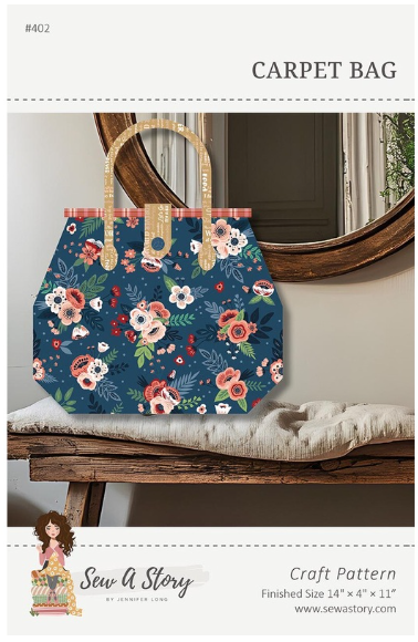 Carpet Bag Pattern Jennifer Long Riley Blake Designs P177-CARPETBAG Each