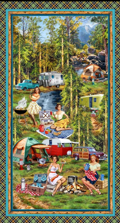 Gone Camping 24" Panel DCX12753-SPRU-D 2M