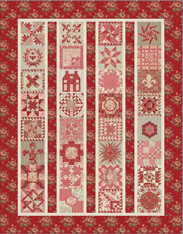 Celebrations Sampler Atelier De France French General Moda Fabrics FG AF003 Each