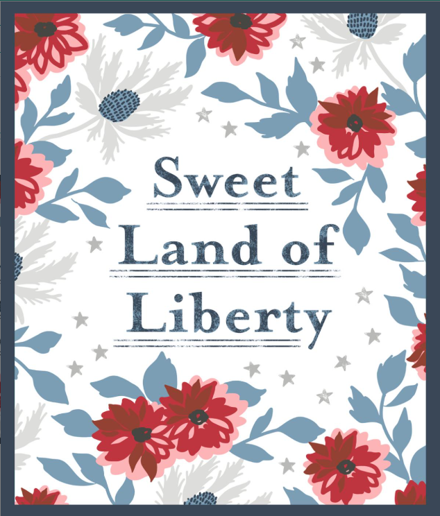 Sweet Land of Liberty Panel Multi Old Glory Lella Boutique Moda Fabrics 5207 11 Each