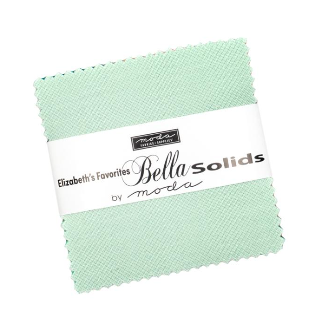 Elizabeth's Favorites 2.5" Mini Charm Bella Solids Moda Fabrics 9900MCE