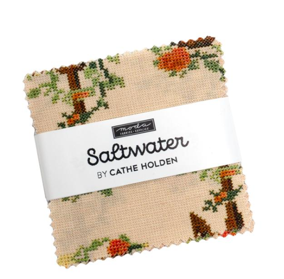 Saltwater 2.5" Mini Charm Cathe Holden Moda Fabrics 3957MC