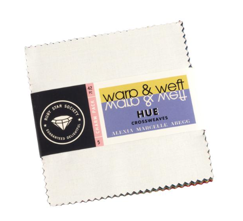 Warp and Weft Hue 5" Charm Pack Alexia Abegg Ruby Star Society RS4108PP
