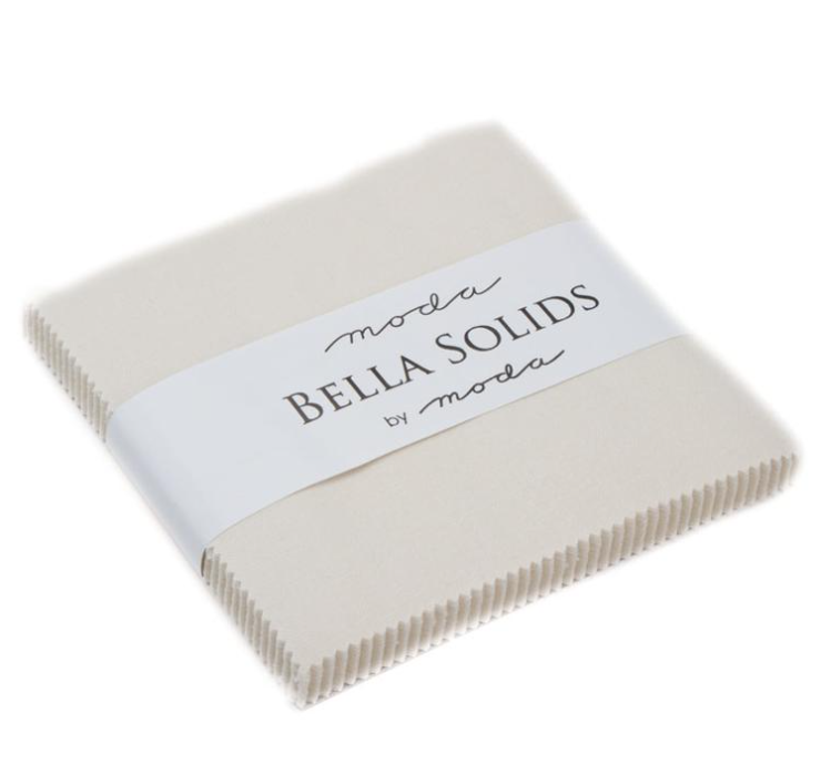 Bella Solids 5" Charm Pack Eggshell Moda Fabrics 9900PP 281