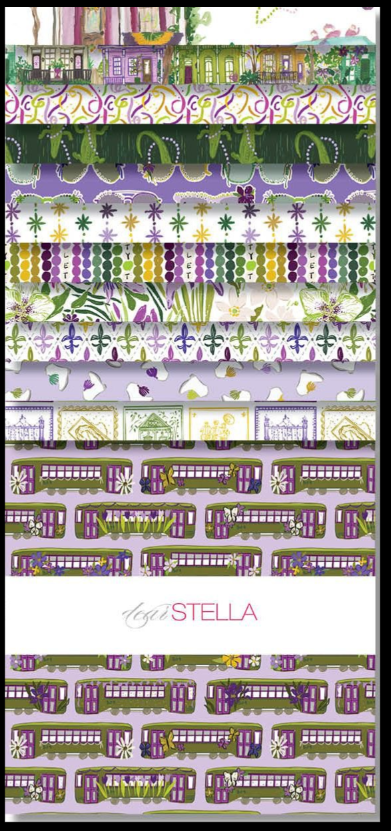 Mardi Gras Style 10" Layer Cake Caitlin Wallace-Rowland Dear Stella CPSTELLA-SQUARE