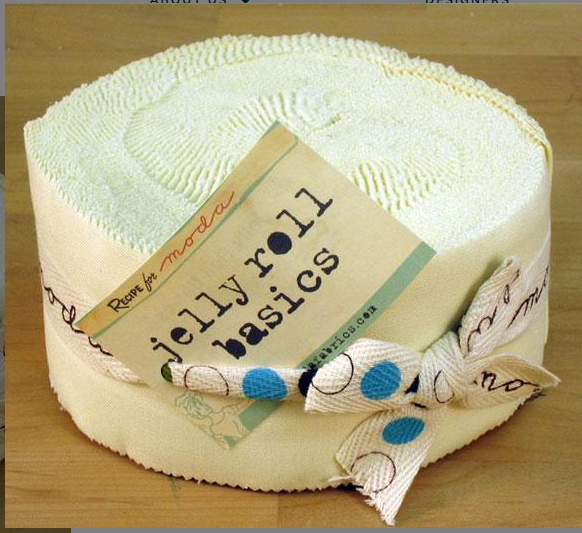 Bella Solids Snow Jelly Roll Moda Fabrics 9900JR-11 Each