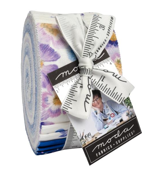 Delphinium Jelly Roll by Janet Clare Co Moda Fabrics 24650JR Each