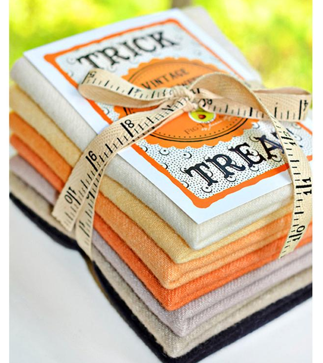 Trick Or Treat Wool Bundle by Fig Tree Co Moda Fabrics TTWB Each