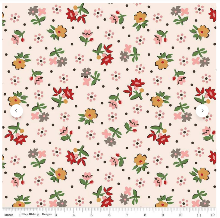 Reunion Coral Gentler Times by Lori Holt of Bee in my Bonnet for Riley Blake Designs 3YD-WB16493-CORALBy the 3 Yard Package