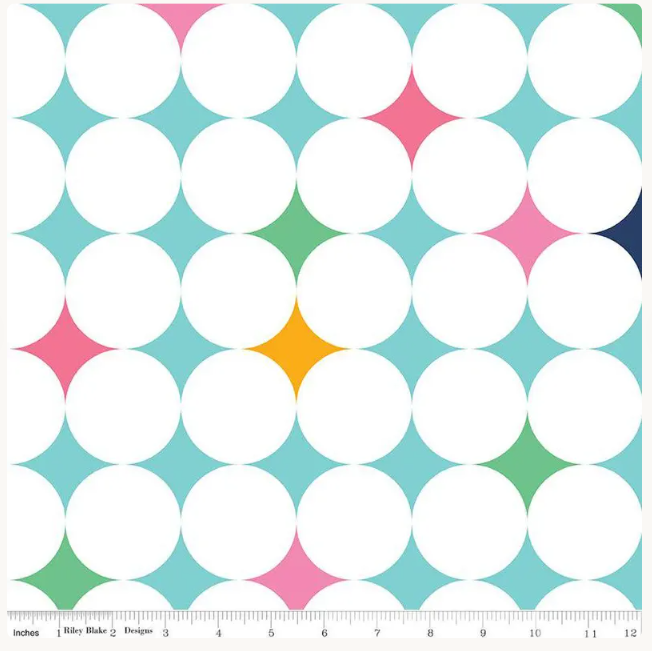 Effervescence Aqua by Sue Daley Designs Wide-Back for Riley Blake Designs  3YD-WB1375-AQUA By the 3 Yard Package