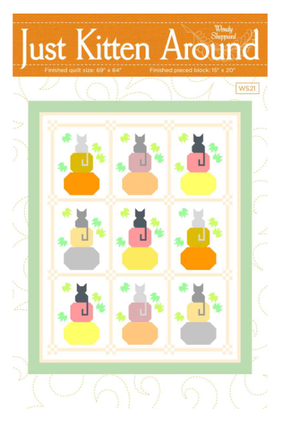 Just Kittin Around Quilt Pattern by Wendy Sheppard P180- JUSTKITTENAROUND By the Pattern