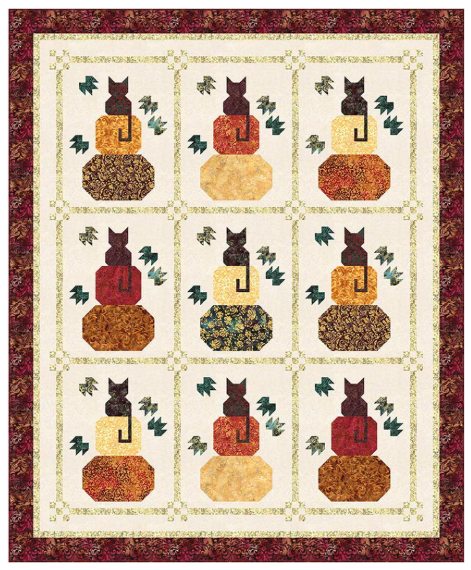 Just Kittin Around Quilt Pattern by Wendy Sheppard P180- JUSTKITTENAROUND By the Pattern