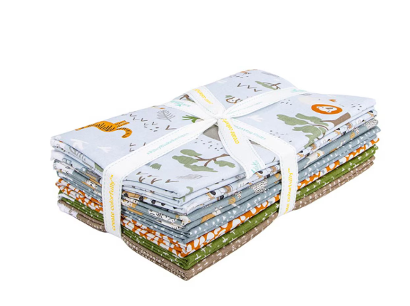 Leo & Savannah Blue 7-Yard Bundle by Deena Rutter for Riley Blake Designs 1YD-175408-7