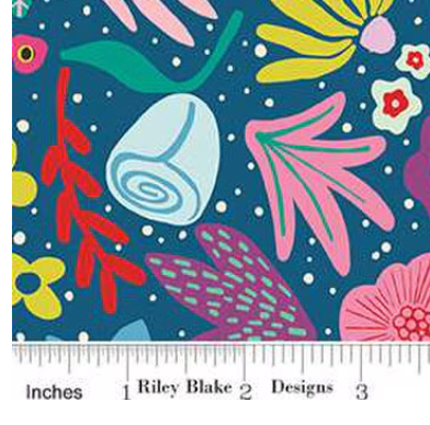 Along The Way Denim The Genesis of a Journey by Genesis Hall Riley Blake Designs C16931-DENIM By the Half Yard
