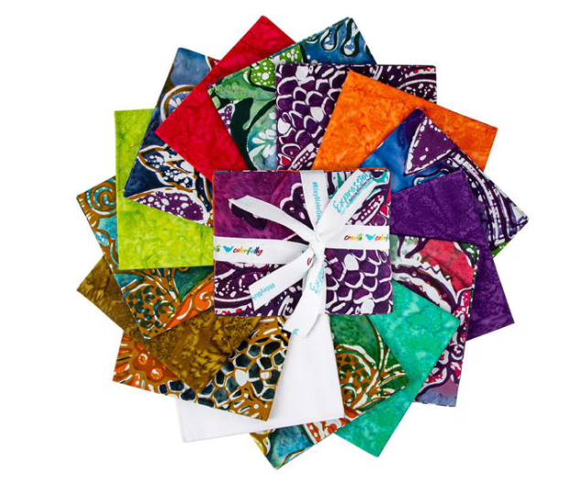 Vintage Sogan Expressions Batiks 15 Fat Quarter Bundle by Riley Blake Designs FQ-23257-15