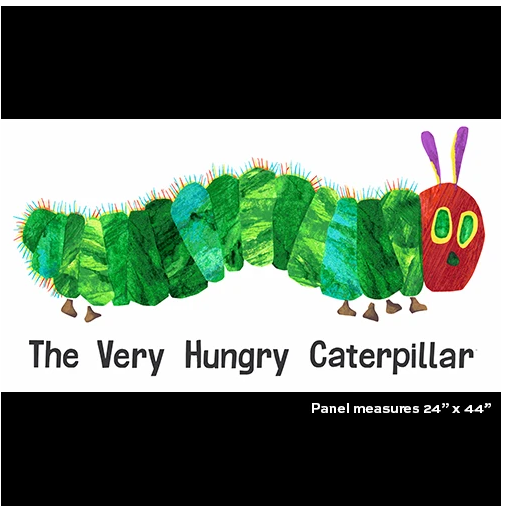The VHC Classics Caterpillar 2/3 Yard Panel Eric Carle A-7914-X 21M