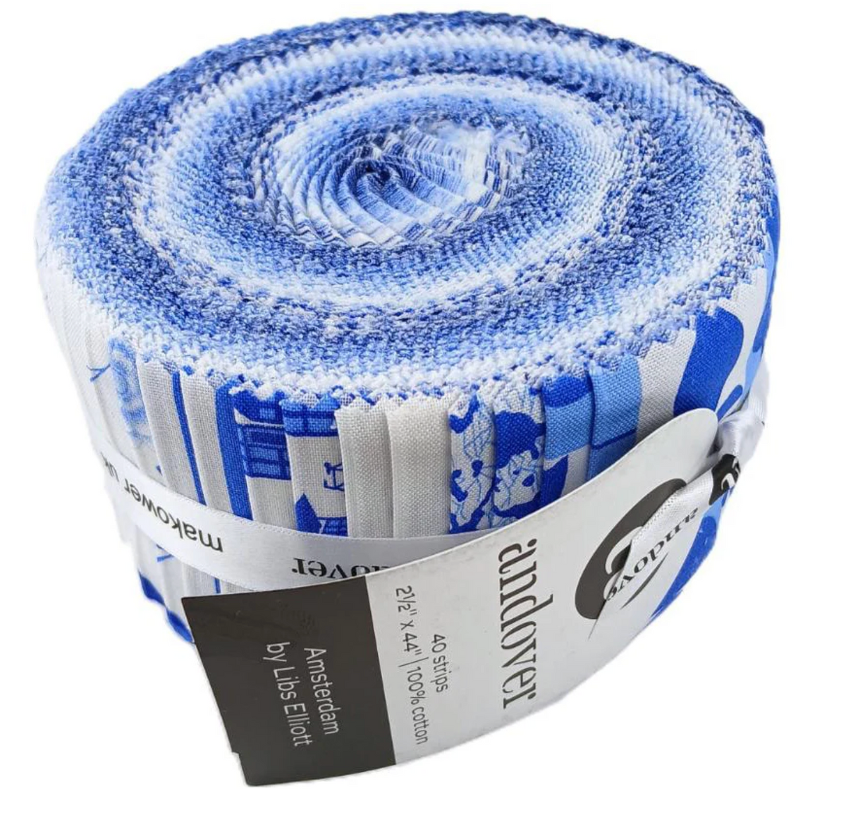 Amsterdam 2.5" Jelly Roll Double Scoop by Libs Elliott for Andover Jelly Roll 2S-AMSTERDAM-X By Each