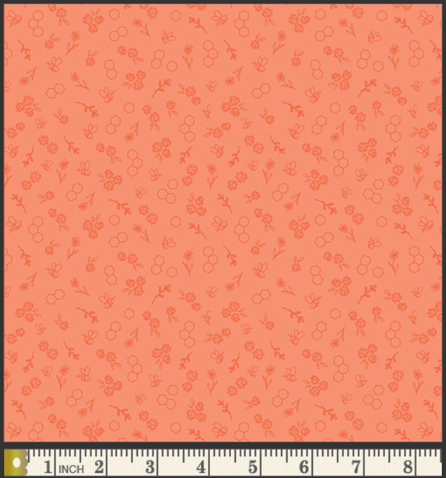Summer Homestead  Bumble & Bloom Carrot by Sewcial Bee Collective for Art Gallery Fabrics SBC-BB-3003