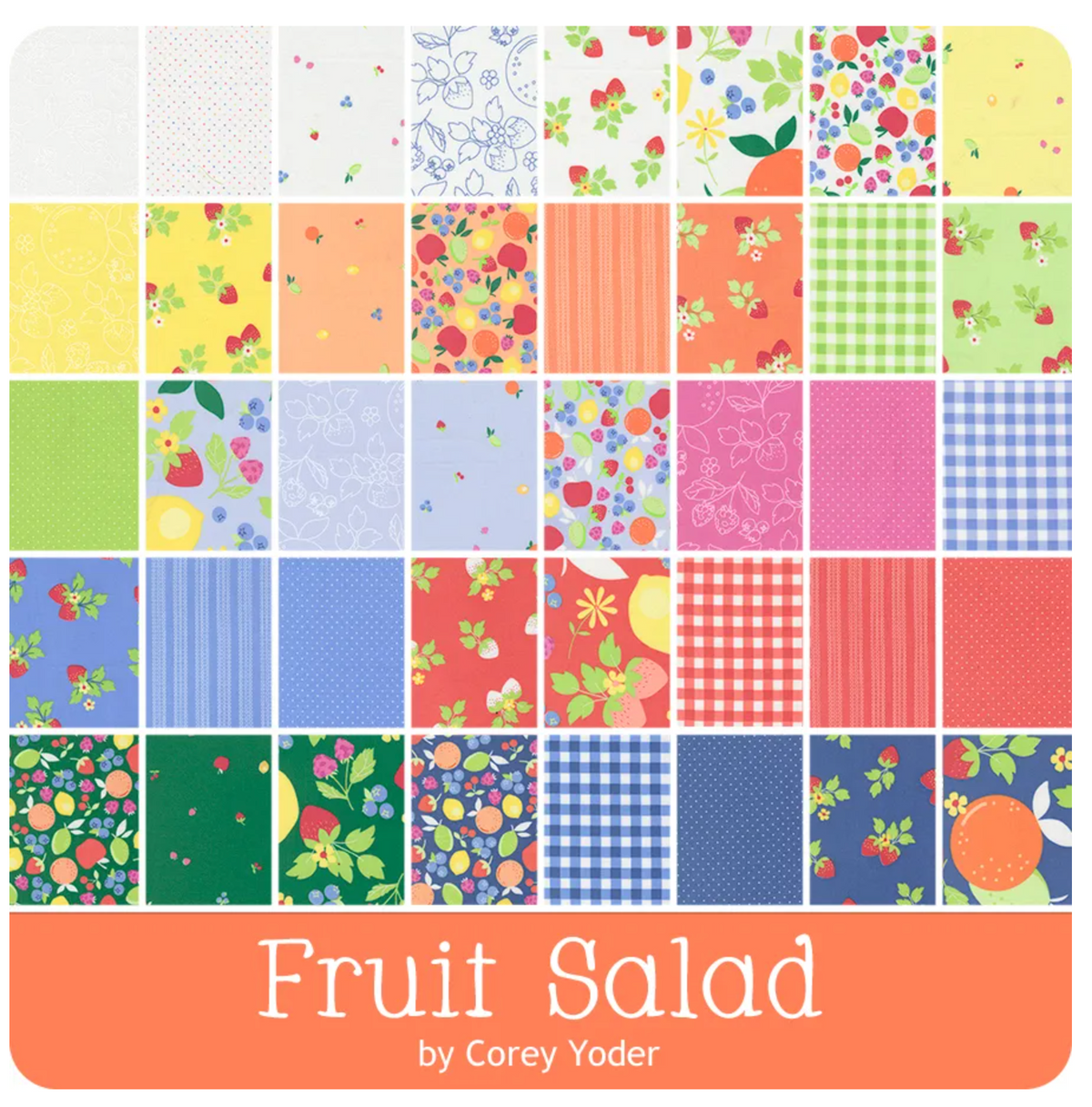 Fruit Salad 5" Charm Pack Corey Yoder Moda Fabrics 29240PP