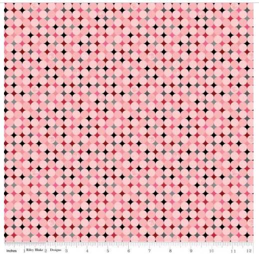 Barbie™ Vintage Sparkle Dots Pink for Riley Blake Designs C16894-PINK by the Half Yard