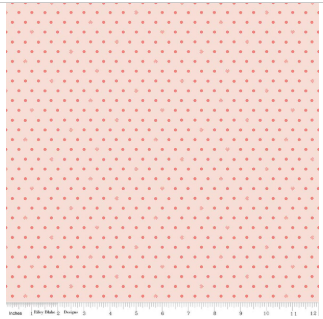 Cotton Nook C17977-BLUSH Dots Blush Riley Blake Half Yard