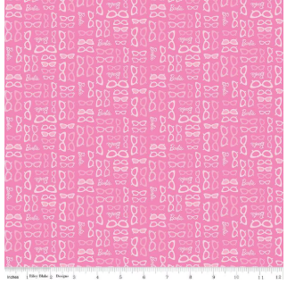 Barbie™ World Barbie Glasses Medium Pink for Riley Blake Designs C15025-MEDPINK by the Half Yard