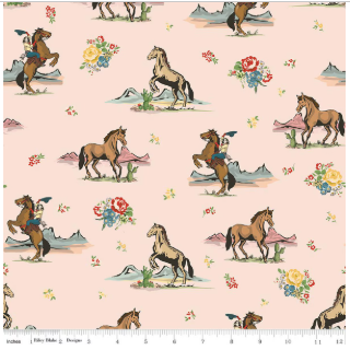 Cowgirl Main Blush by Echo Park Paper Co. C17480-BLUSH by the Half Yard