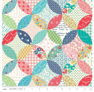 Vintage Happy 2 Quilted by Lori Holt of Bee in my Bonnet C9145-MULTI  by the Half Yard