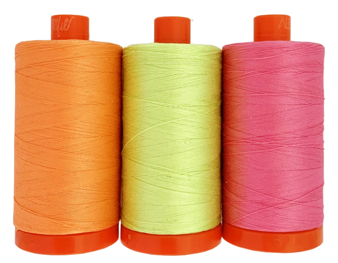Neon's & Neutrals by Tula Pink for Aurifil USA TP50EC3 By the Set