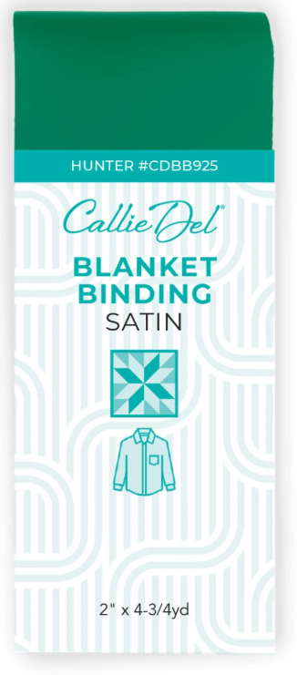Satin Blanket Binding Hunter 2in x 4-3/4yd by Callie Del 117794925 By Each