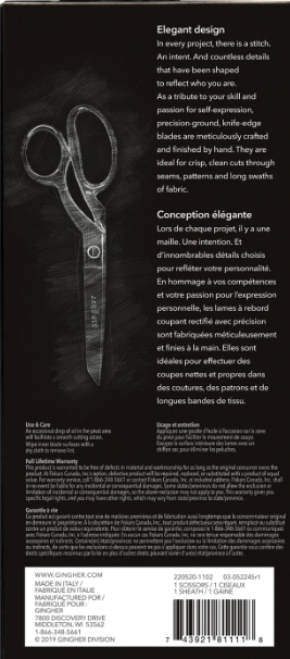 Gingher 8in Knife Edge Dressmaker Shears 220520-1102