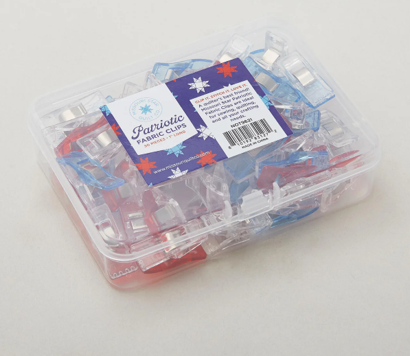 Missouri Star Patriotic Quilting 1" Clips 50 Pack