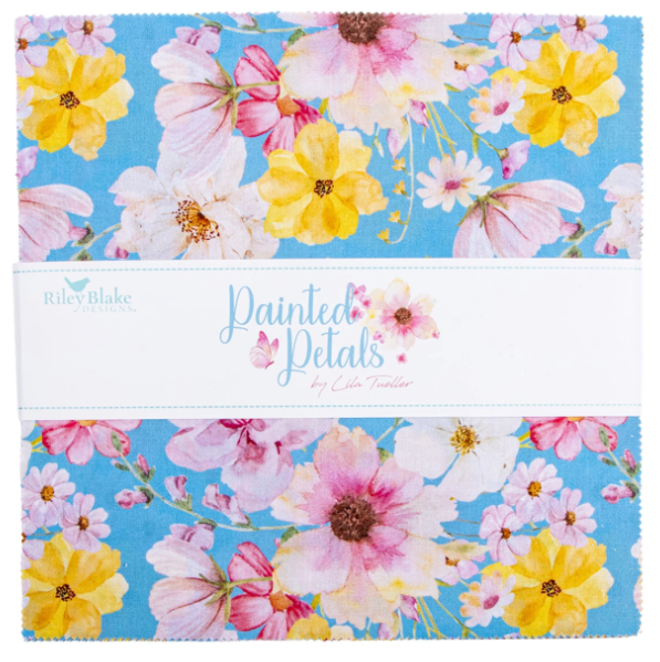 Painted Petals 10" Stacker Layer Cake Lila Tueller Riley Blake 10-17590-42
