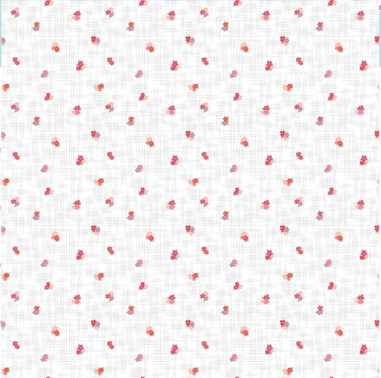 Flourish Ditsy Hot Pink Sue Daley Riley Blake C17455R-HOTPINK Half Yard