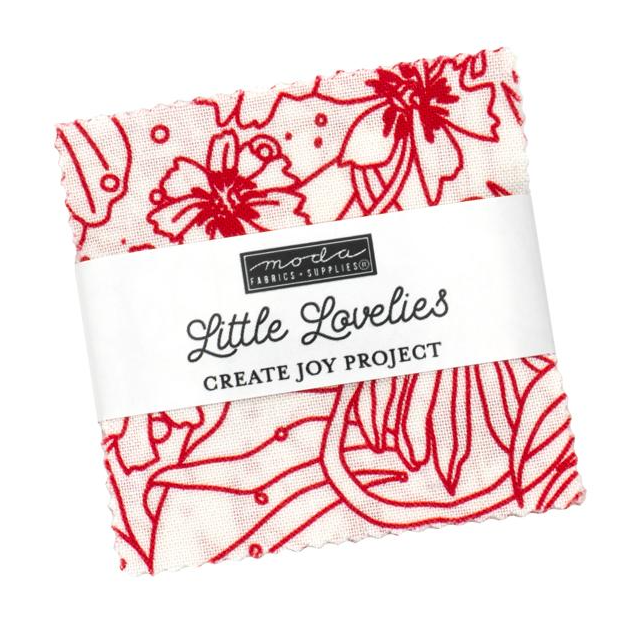 Little Lovelies 2.5" Mini Charm 39890MC Create Joy Project Moda
