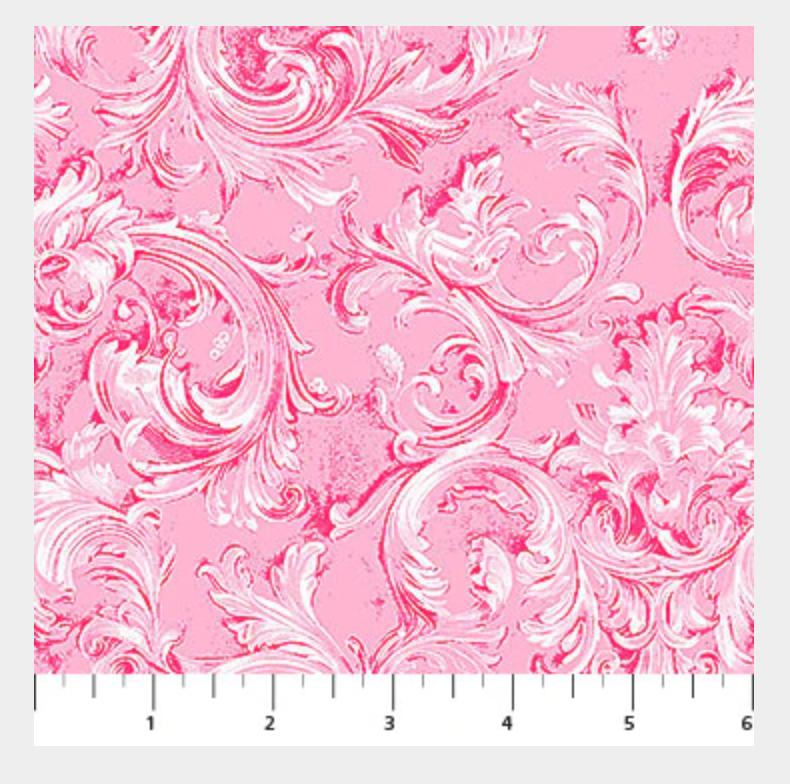Good Together 10700-22 Pink FLOURISH Patrick Lose Northcott Half Yard