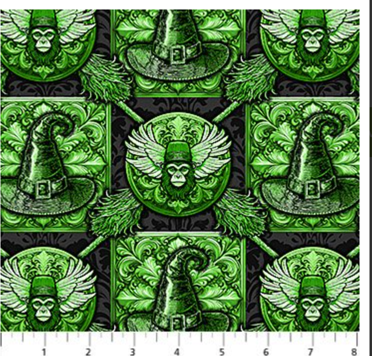 Good Together 10697-76 INSIGNIA Green Patrick Lose Northcott Half Yard