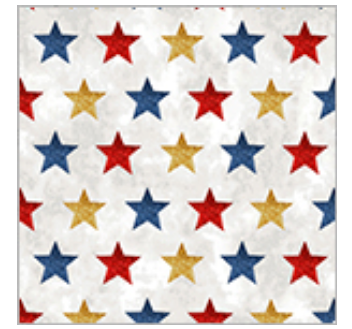 All-American Christmas, Star Bright, Multi, 55279-1, Windham Fabrics Half Yard