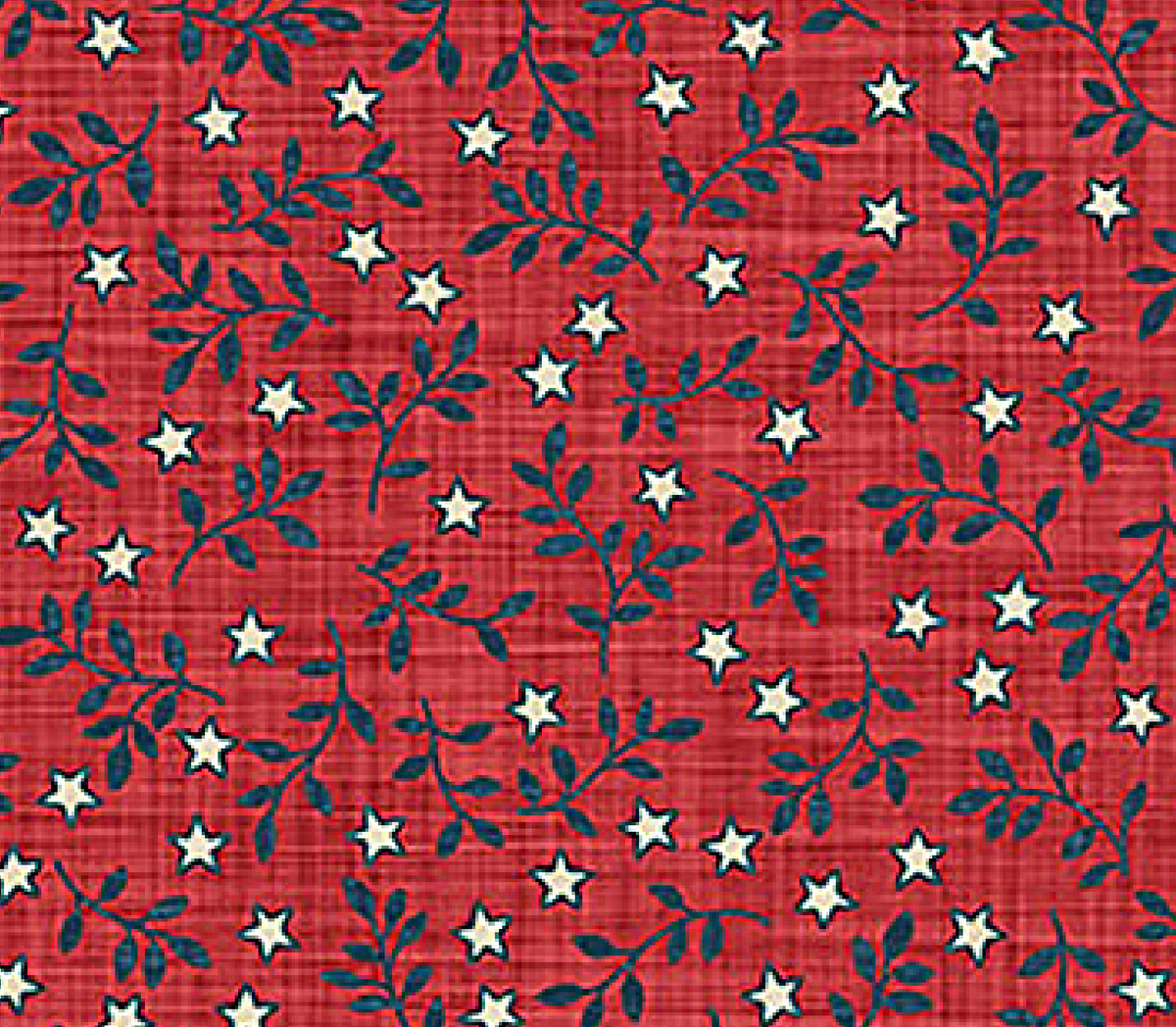 Farmhouse Sampler 28608-24 Star Blender Red Deborah Edwards Northcott Half Yard